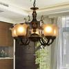 Living Room Pendant Light with Full Spectrum Eye Protection Retro Luxury and Grand Countryside Lighting Fixtures Bedroom and Dining Room Lights