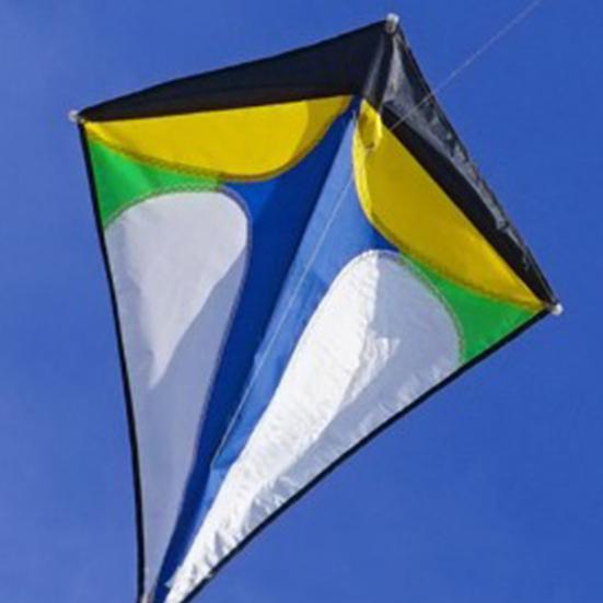 Diamond Kite Eye-catching Easy Installation Polyester Rainbow Outdoor Sports Kite for Children