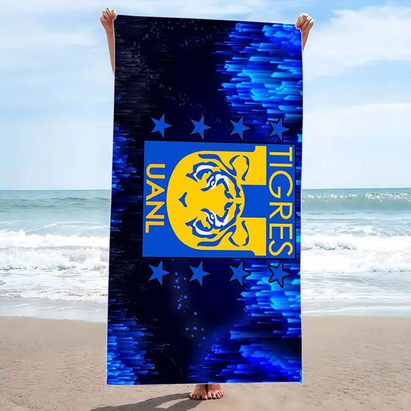 Tigres uanl Print Beach Towel, Large Soft Quick Dry Towel for Beach Camping Swimming