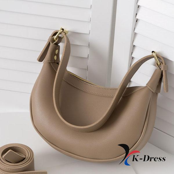 Bolsa de ombro transversal meia-lua bidirecional (5 cores)