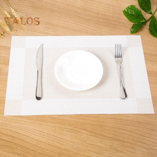 4-teiliges Tischset aus PVC, hitzebeständig, gewebte Tischsets für das Esszimmer, leicht zu reinigen, waschbarer Tischschutz, moderne Tischdekoration