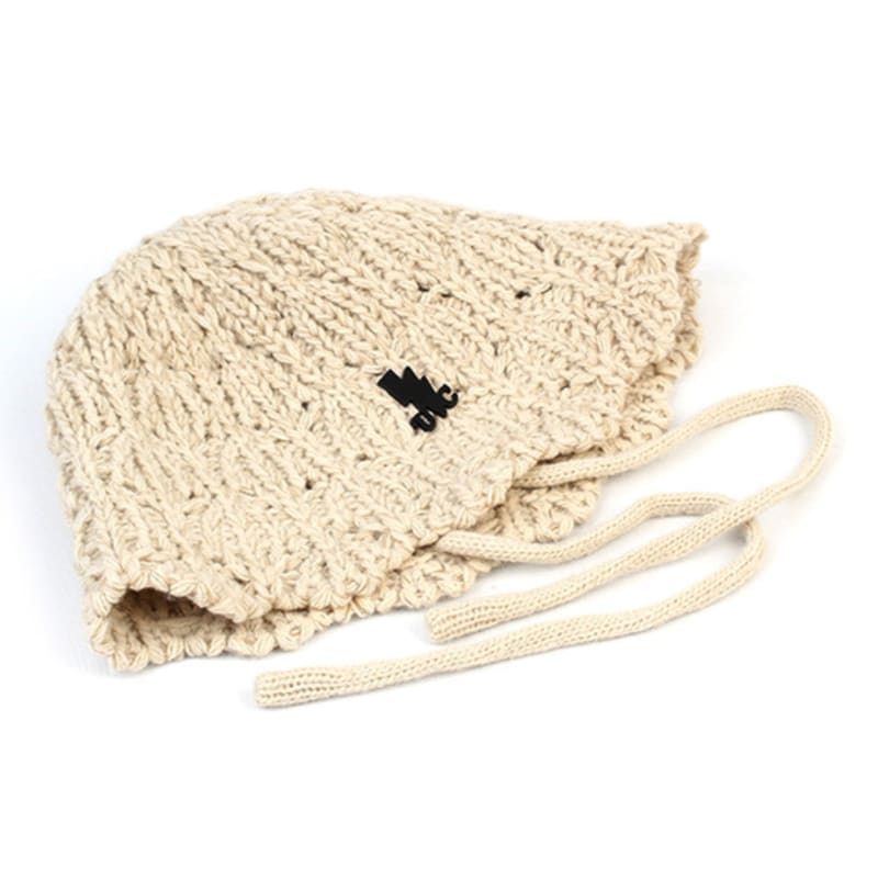 Universelle Chemie Kordel Beige Strick Eimerhut
