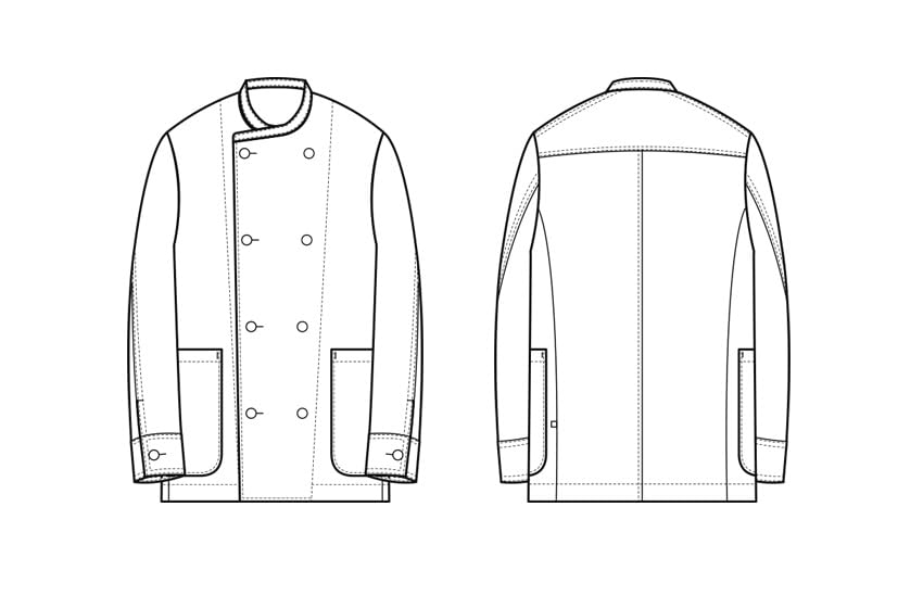 Seven Uniform QA7365-0 Coat/Long Sleeve White SS