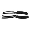 1 Pair Fixed Gear Road Bike Bicycle Cycling Adhesive Pedal Toe Clip Strap Belt Black