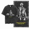 BODY BUILDING Printed Cotton YG Acid Washed Graphic Unisex T Shirt Cool CROSSFIT Streetwear Men Tshirts Big Size Tee for639
