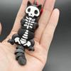 1 kus 3D tištěná hračka kostra kočky klíčenka personalizovaná klíčenka závěsná dekorace na batoh přívěsek do auta vánoční halloweenské dárky
