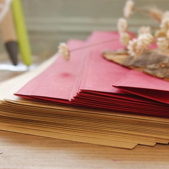 10Pcs Vintage Kraft Paper Letter Envelopes DIY Greeting Card Scrapbooking Gift