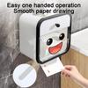 Toilet Paper Holder Plastic Waterproof Tissue Paper Dispenser with Drawer And Shelf Wall-Mounted Tissue Box for Home Bathroom