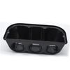 Supporto per Pod Triplo Universale 52mm 2" a 3 Fori per Cruscotto Auto, Portastrumenti, Tazza Strumenti, Plastica ABS Nera, Accessori Auto