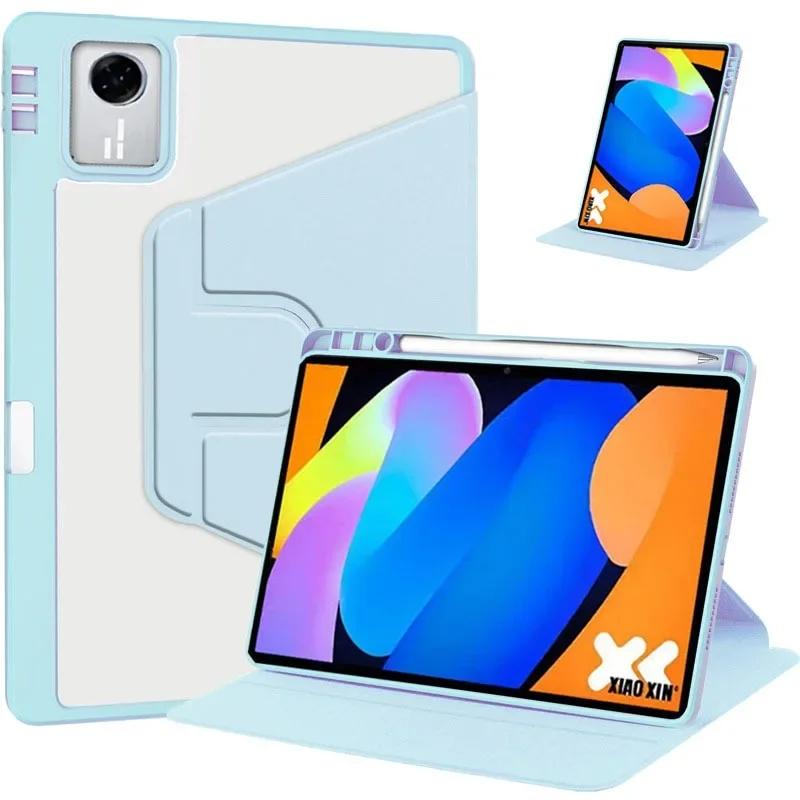 For Idea Tab 11 Case with Pencil Holder 360 Rotating Acrylic Stand Tablet Cover For Idea Tab 11 Tb336fu Tb336zu Case