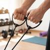 Schwarze Zugseilbänder Krafttraining Workout Übungsband Gummirohrband Fitness