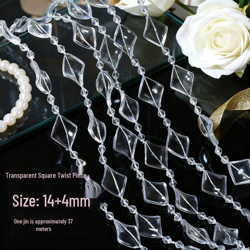 10mm UFO Acrylperlen für Hochzeitsgirlande, Gangläufer oder Kronleuchterdeko