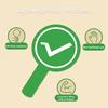6PCS Yes/No Sign Paddles with Handle Comfortable Grip Voting Card Red Green Symbols Double-Sided Cards for Game Answering