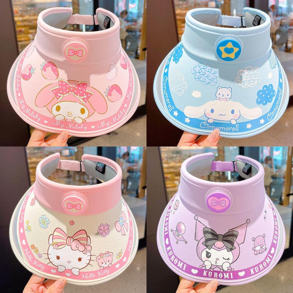 Hello Kitty Kinder Zonnehoed Met Brede Rand Voor Zomerse Buitenbescherming