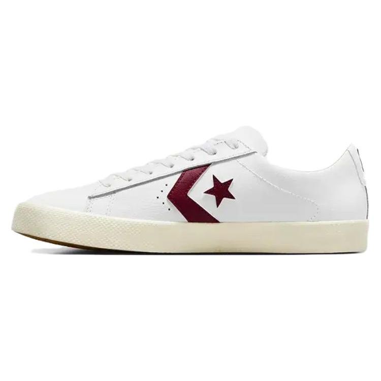 

Converse Pro Leather Vulc Pro White Deep Bordeaux Egret Unisex Skate Shoes A05328C 35
