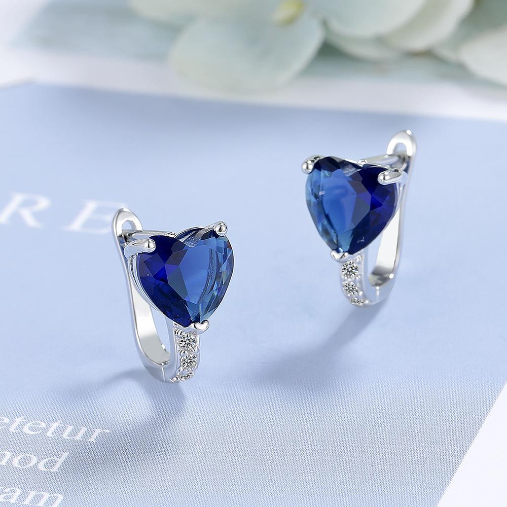 925 Silver Earrings Superior Luxury Multiple Zircon for Women Fashion Jewelry Gifts Wedding Engagement Party Cute