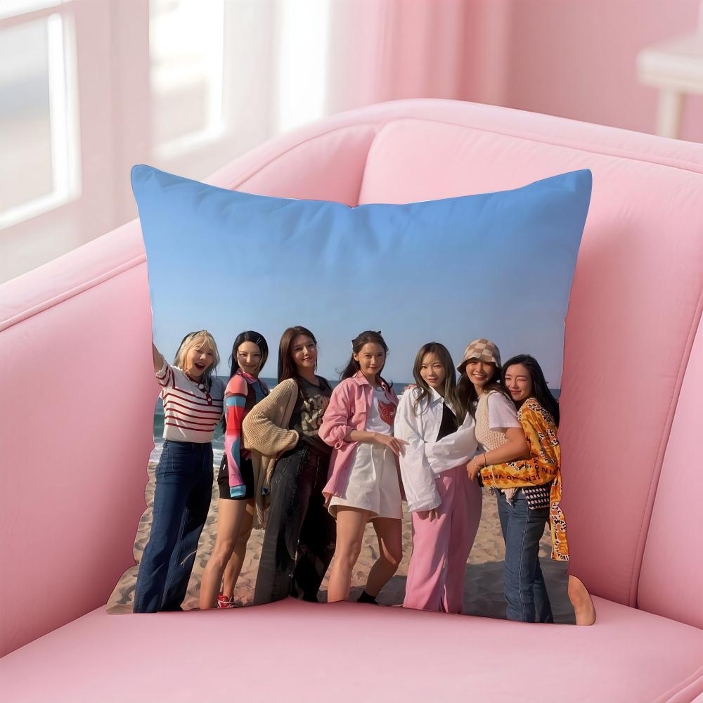 GGirls Generation Cushion Cover Pillow Case Soft Friendly Fabric  Concealed Zipper