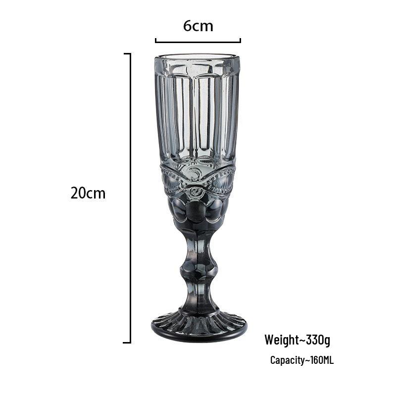 Red Wine High-Stemmed Glass - Simple Wedding and Celebration Accessory, Ideal for Cocktails, Juice, and Wines