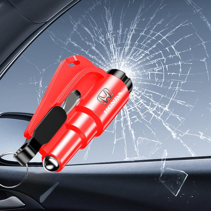 2-in-1 Car Tools Car Safety Hammer Window Breake Life Saving Seat Belt Cutter For Honda Civic Fit Jazz Accord Pilot Passport Stepwgn CRV BRV HRV