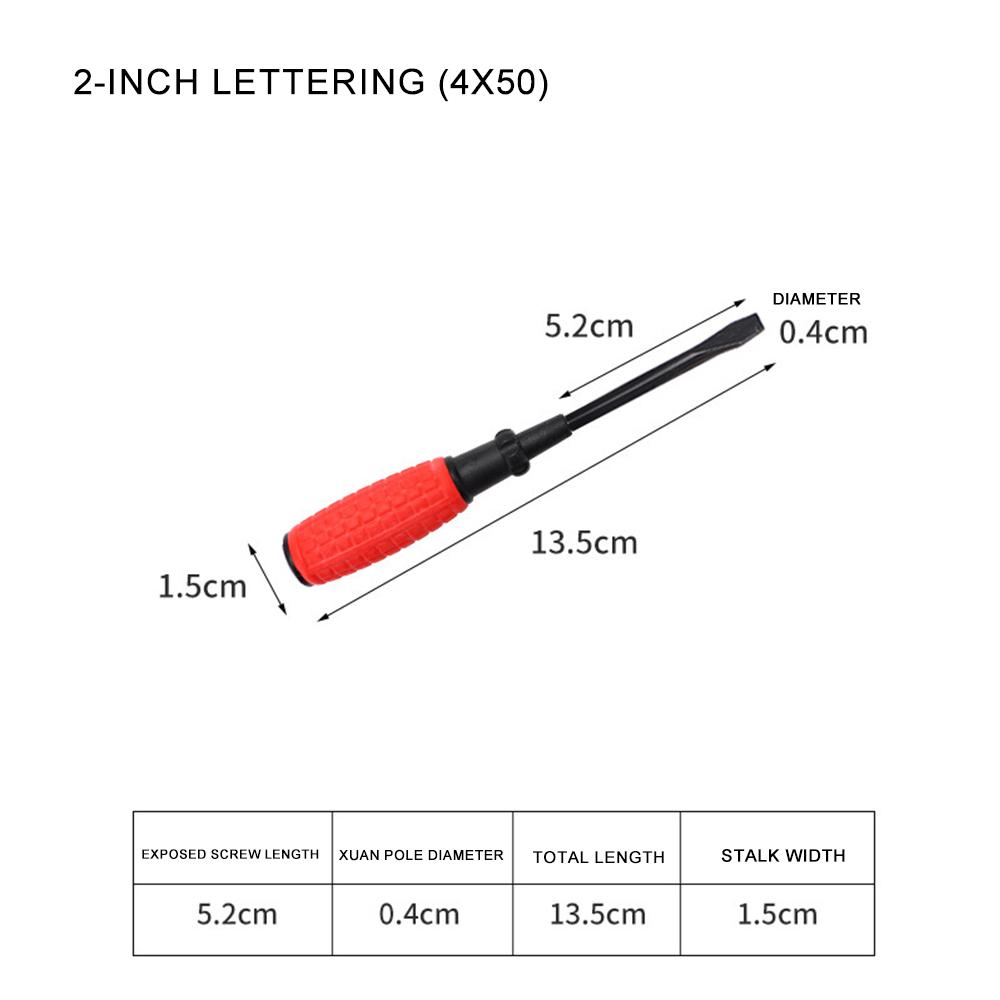Rękojeść antypoślizgowa pokryta gumą Wkrętak krzyżakowy Mocny magnetyczny Stal 45# 2/3/4/5/6/8 cali