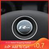 Do samochodu VW Kierownica Samochodowa Emblemat Naklejka Akcesoria Do Volkswagen R-line GTI R Polo Golf 7 8 Touareg Passat Tiguan Jett