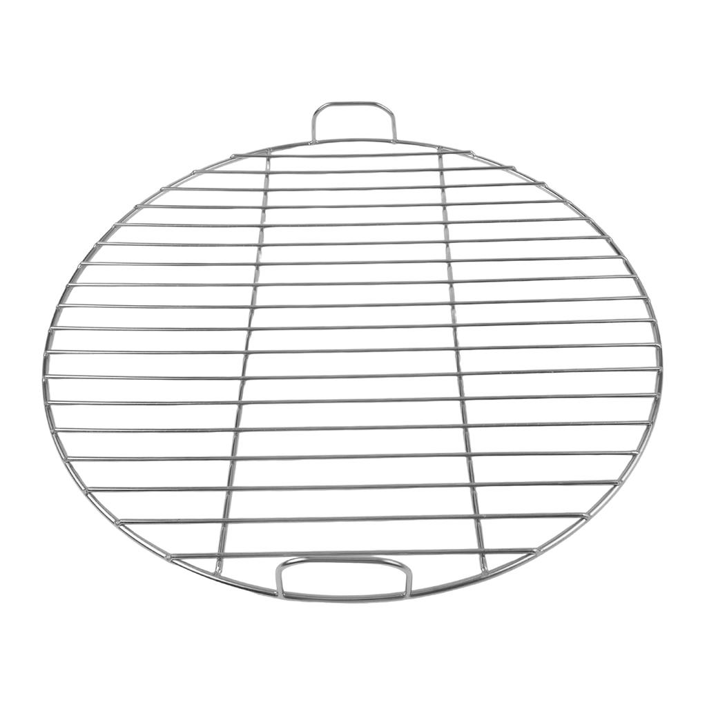 1 Pcs Stainless Steel Round Grill Grate With Handle For Weber 7432 And 57 Cm Grills For Fish Shrimp Cook Accessories Outdoor