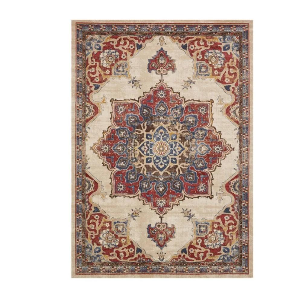 

Bohemian-Style Geometric Long Strip Carpet Coffee Table Modern Minimalist Bedroom Non-Slip Floor Mat Home Decoration 60x160cm 24x63inch