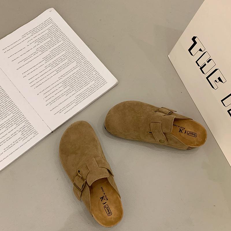 

5 см толстая подошва увеличивающие рост полушлепанцы женские для улицы лето новая мода одинарные туфли на одной педали синие 40 хаки