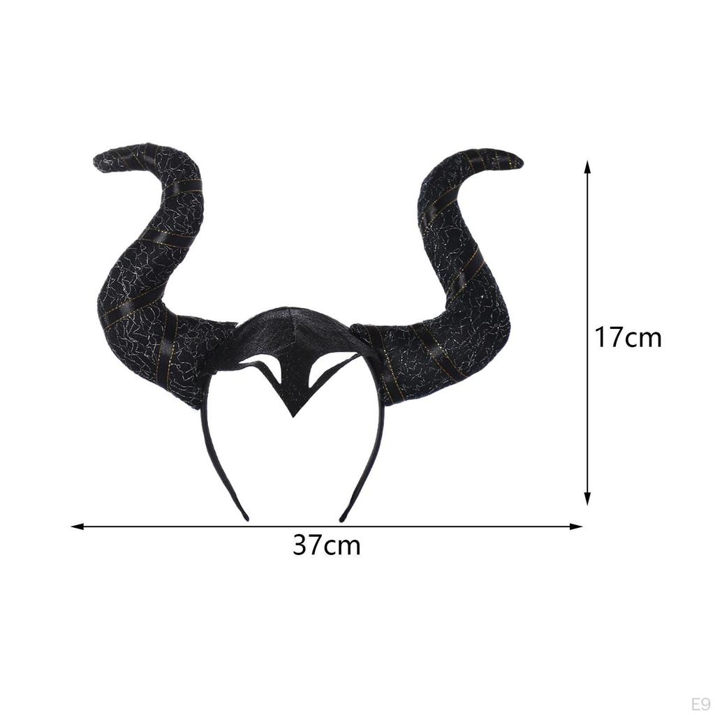 Devil Horns Headband for Women And Girls, Halloween Hair Hoop Costume Events