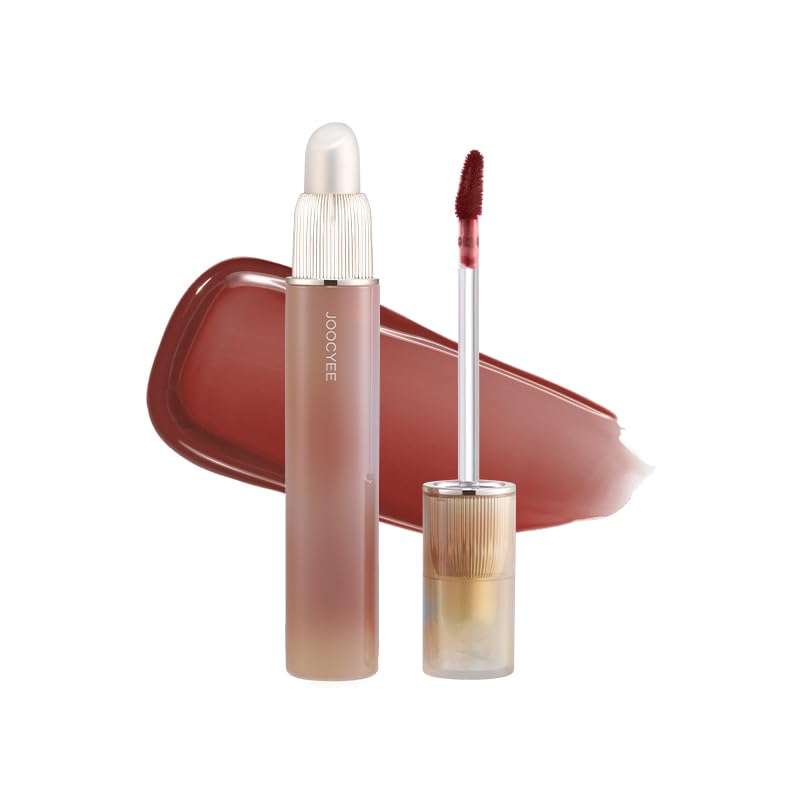 JOOCYEE Blur Fit Tint (Japanese Official) - Chinese Cosmetics - Glossy Shimmer Lip Tint (07 Bitter Milk Tea, 3.2g)