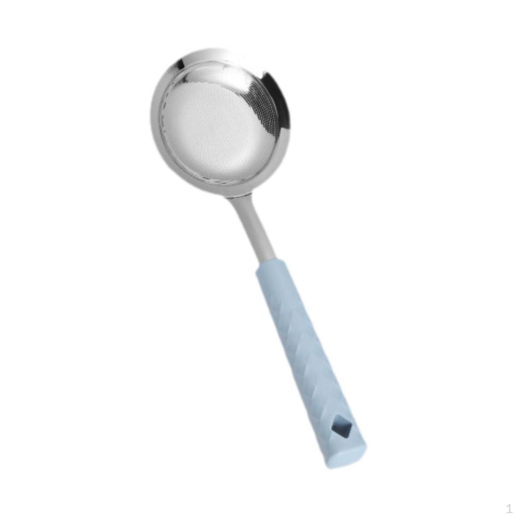 Fine Mesh Skimmer Spoon Pot Strainer Heavy Duty Kitchen Gadgets Convenient Handheld Slotted