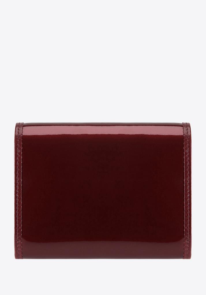 Wittchen Women's Medium Patent Leather Wallet Burgundy Patent Leather