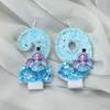 Princess Frozen Birthday Candles 0-9 Number Glitter Cake Candle Kids Girls Birthday Party Cake Topper Decoration Supplies