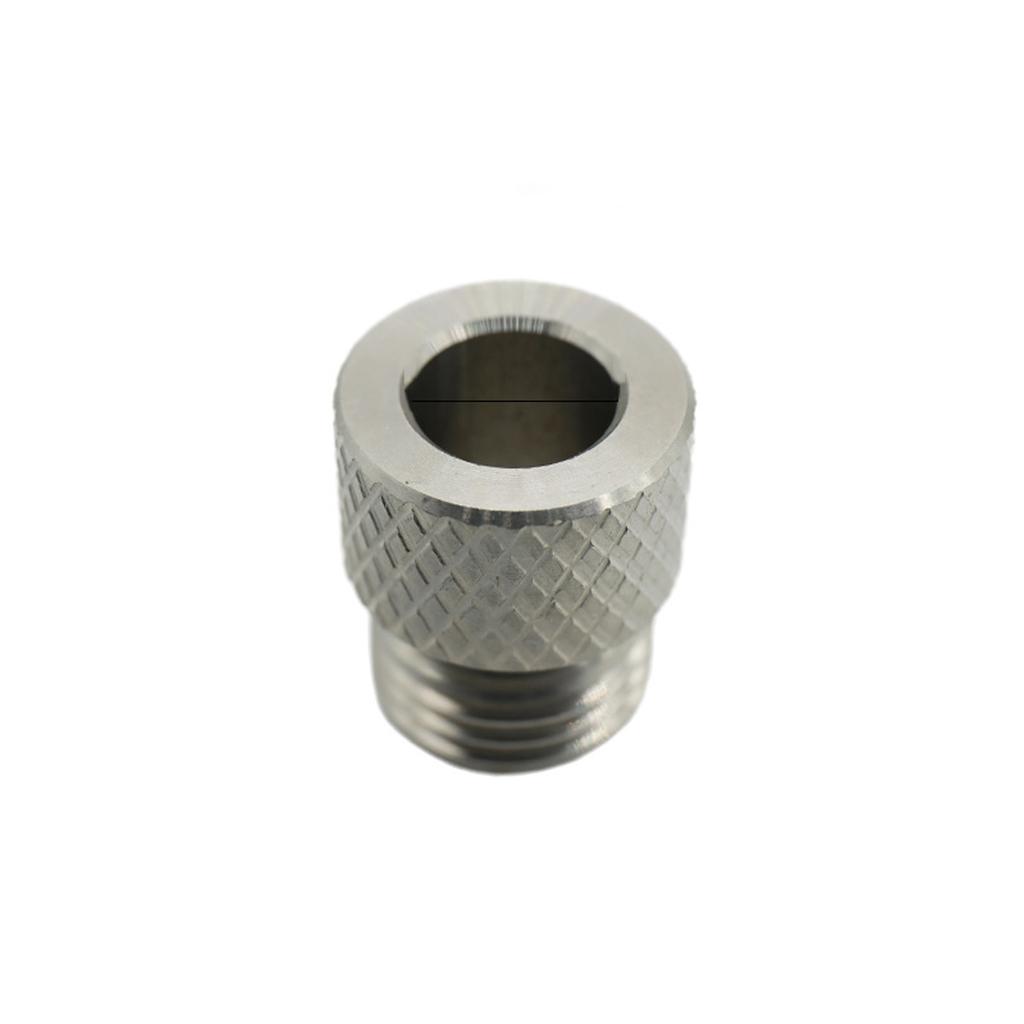 Stainless Steel Drill Bushings M14x1.5 Coarse Thread with Anti Slip Knurling for Industrial DIY Projects 3mm-10mm Option