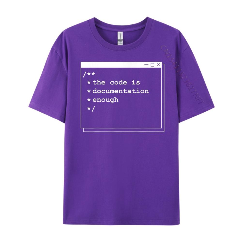 The Code Is Enough Computer Programming Nerd Men Graphic Tees Mens Shirt Oversized Party
