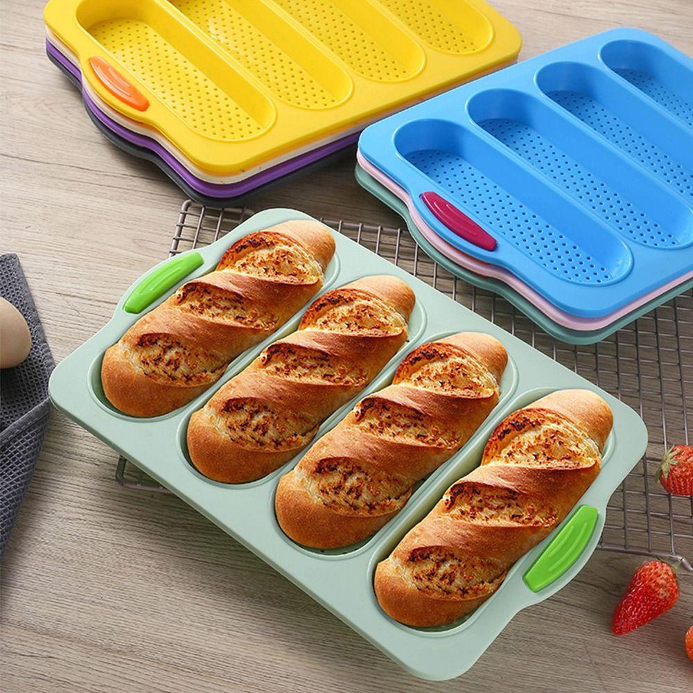 Silicone French Bread Mould Sandwich French Baking Baking Oven Toaster Pan  for Baking Sheet Pans