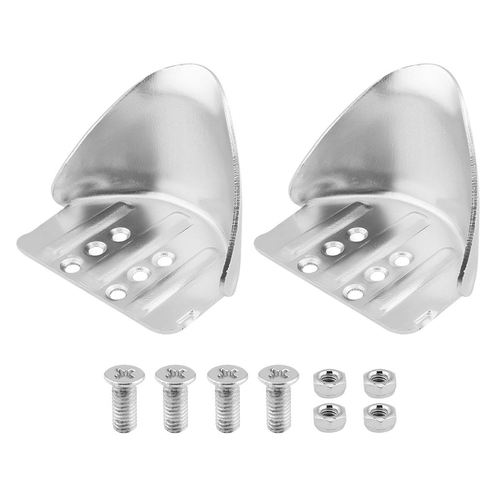 2 Pack Adjustable Metal Drywall Stilt Heel Bracket Replacement Kits for Safe High Wall Painting and Construction Work