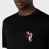Emporio Armani FW23 Limited Edition Letter Logo Pattern Round Neck Short Sleeve T-Shirt Men Tops Black 6R1TB7-1JUVZ-0999