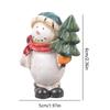 Decorazione Natalizia Ornamento Festa Casa Tavolo Finestra Espositore Ornamento Pupazzo di Neve Babbo Natale Figure 1pz