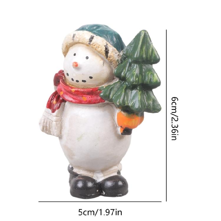 Decorazione Natalizia Ornamento Festa Casa Tavolo Finestra Espositore Ornamento Pupazzo di Neve Babbo Natale Figure 1pz