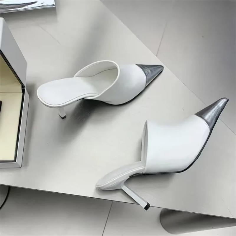 Сексуальные женские туфли из натуральной кожи с острым носком на очень высоком каблуке разноцветные туфли-шпильки для свадьбы женские туфли-лодочки Sapato Feminino 40 4749₽