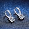 2ct Moissanite Earrings for Women Lab Grown Diamond Ear Studs 925 Silver Fine Jewelry Gift