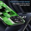 Minimalist pixel fashion mc monster Phone Case For iPhone 16 15 14 13 12 11 Plus Pro Max  High-end Luxury Magsafe Sheepskin
