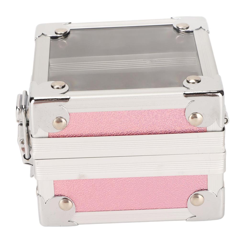 Nail Drill Bit Holder 25 Holes 3 Layer Sponge Transparent   Cover Rivet Reinforcement Dustproof Nail Drill Bit Displayer