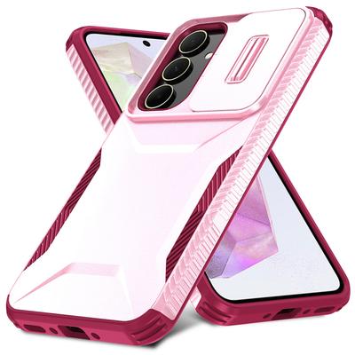 Funda para Samsung Galaxy A35 5G Protección contra Caídas TPU+PC Cubierta de Teléfono con Tapa para la Cámara