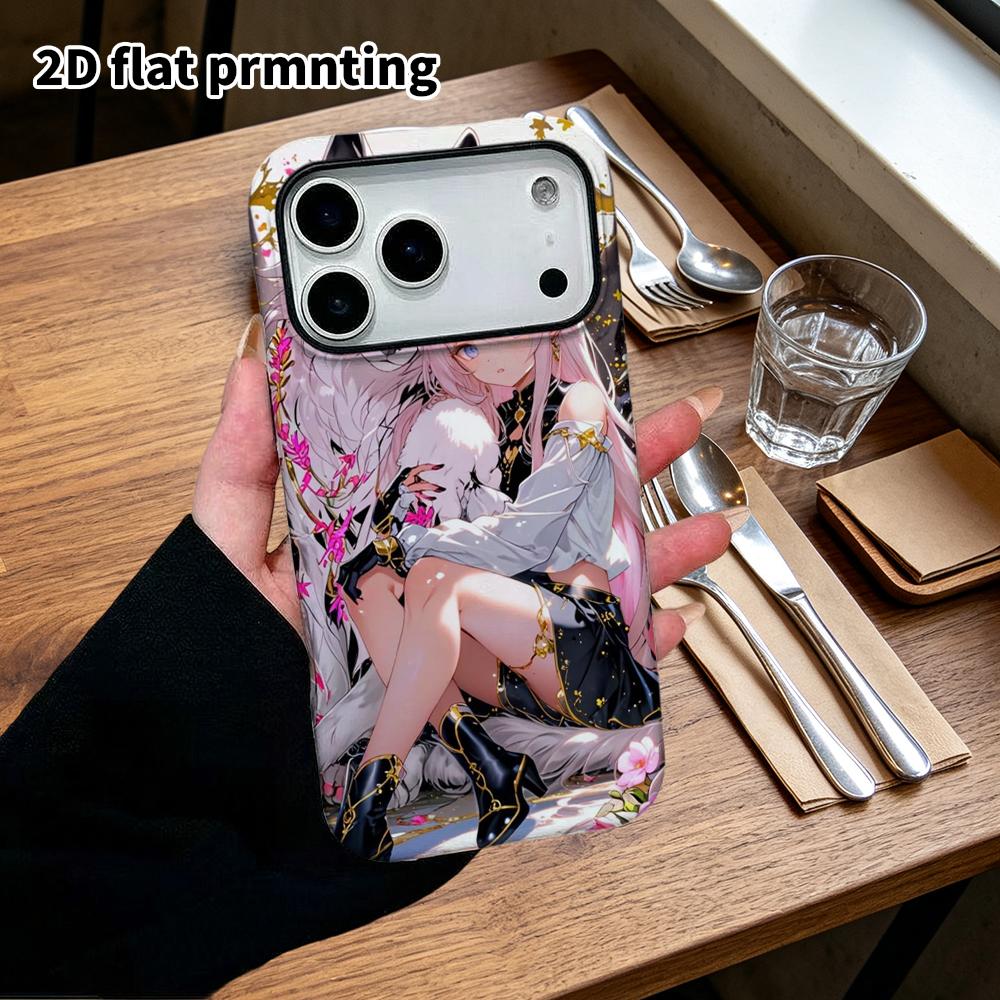 Phone Case: 2D Flat Design Suitable for iPhone 18, 17, 16, 15, 14, 13 Pro Film Protective Case, Couple Style, 2D Anime, Christmas and Halloween Gift