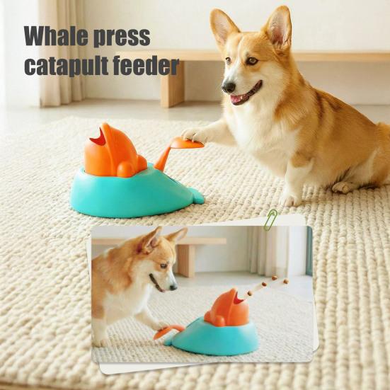 Interactive Cat Treat Launcher Pet Treat Dispenser Toy Pet Slow Feeder Puzzle Toy for Cats And Dogs Training Enrichment