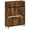 Shoe Cabinet ZWOLLE 78 X 24 X 103 Cm Engineered Wood Smoked Oak