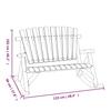 vidaXL Garden Swing Bench 2-Seater 123x96x102 Cm Solid Wood Spruce