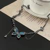 Female Light Luxury Niche Butterfly Tassel Necklace